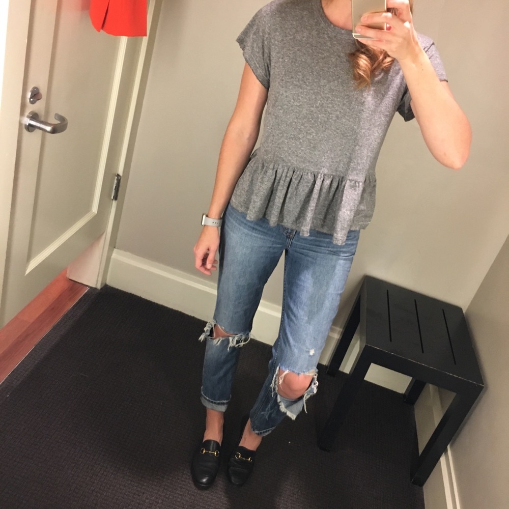 The Ruffle Tee by The Great.